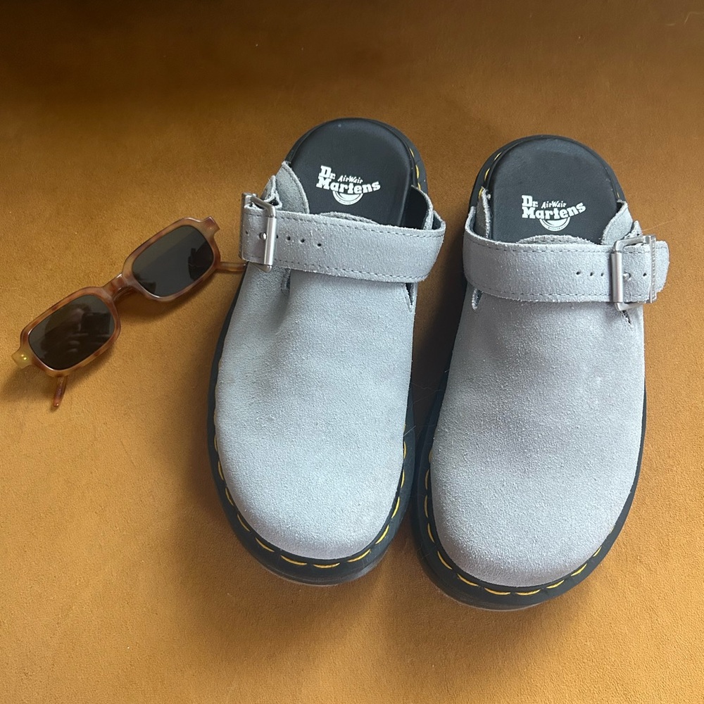 Dr. Martens Zebzag Suede Mules